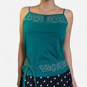 Boho vintage floral cami